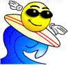 Surfer Dude animated emoticon