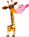 smiley of adorable giraffe