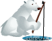 Fishing Polar Bear animated emoticon