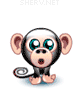 Monkey animated emoticon