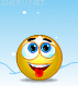 Catching Snowflakes animated emoticon