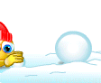 Making a Snow Man animated emoticon