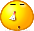 Bleeding Nose emoticon (Yellow Face Emoticons)