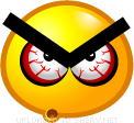 Insane rage emoticon (Yellow Face Emoticons)