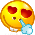 Love Struck emoticon (Yellow Face Emoticons)