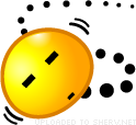 On the Move emoticon (Yellow Face Emoticons)
