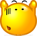 Surrender emoticon (Yellow Face Emoticons)