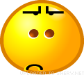 unhappy emoticon