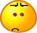 Unhappy emoticon