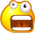 What! emoticon (Yellow Face Emoticons)