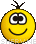 Smiling emoticon (Yellow HD emoticons)