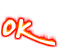 Flaming OK emoticon (Yes emoticons)