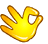 yellow hand icon