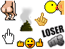 rude emoticons character