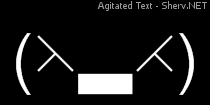 Agitated Text Inverted