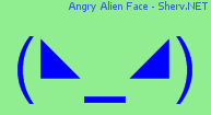 Angry Alien Face Color 2