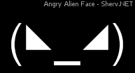 Angry Alien Face Inverted