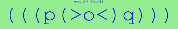 Angry Ascii Color 2