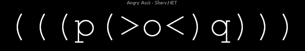 Angry Ascii Inverted