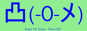 Angry FB Status Color 2