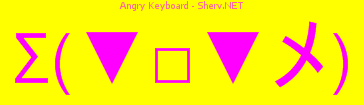 Angry Keyboard Color 3