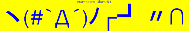 Angry Kicking Color 1