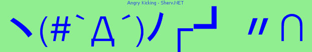 Angry Kicking Color 2