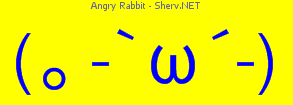Angry Rabbit Color 1