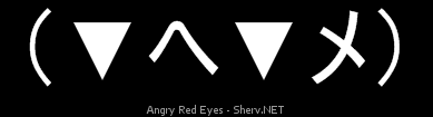Angry Red Eyes Inverted