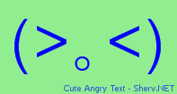 Cute Angry Text Color 2