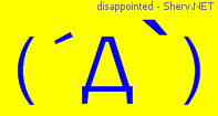 disappointed Color 1