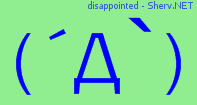 disappointed Color 2