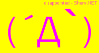 disappointed Color 3