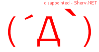 disappointed 44444444