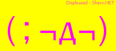 Displeased Color 3