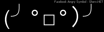 Facebook Angry Symbol Inverted