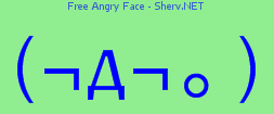 Free Angry Face Color 2