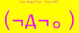 Free Angry Face Color 3