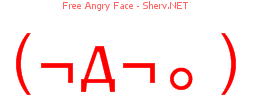Free Angry Face 44444444