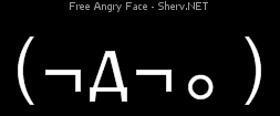Free Angry Face Inverted
