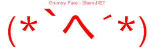 Grumpy Face 44444444