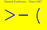 Slanted Eyebrows Color 1