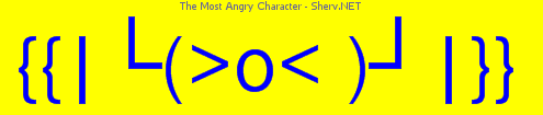 The Most Angry Character Color 1