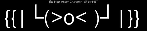 The Most Angry Character Inverted