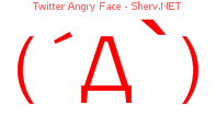 Twitter Angry Face 44444444