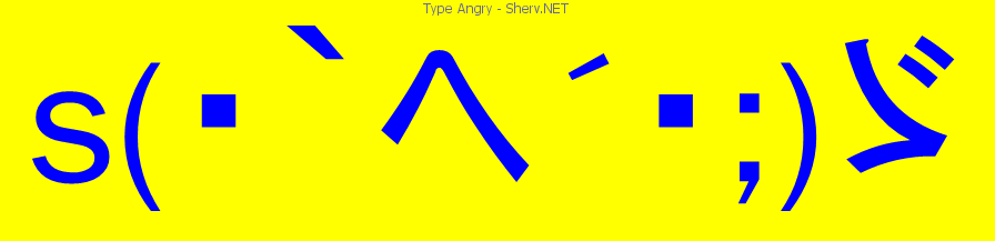 Type Angry text emoticon | Free text and ASCII emoticons