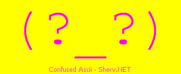 Confused Ascii Color 3