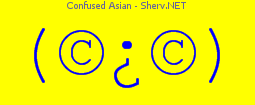 Confused Asian Color 1