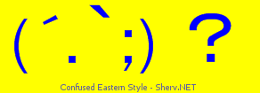 Confused Eastern Style Color 1