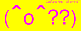 Confused Guy Color 3